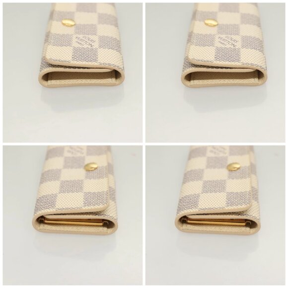 LOUIS VUITTON Damier Azur Multi Cles 4 Key Case N60020 LV Auth 131504 - Picture 16 of 16